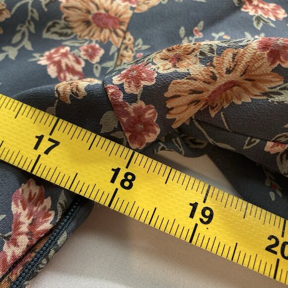 Vintage Compagnie Internationale EXPRESS Floral Maxi Dress Size 7/8 Y2K Retro - Picture 4 of 7